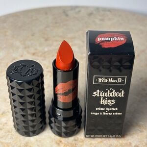Kat Von D Studded Kiss Creme Lipstick Pumpkin Full Size New With Box